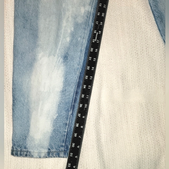 80's Chic Bleach Distressed jeans Sz 8/9L 🇺🇸 - Picture 12 of 14